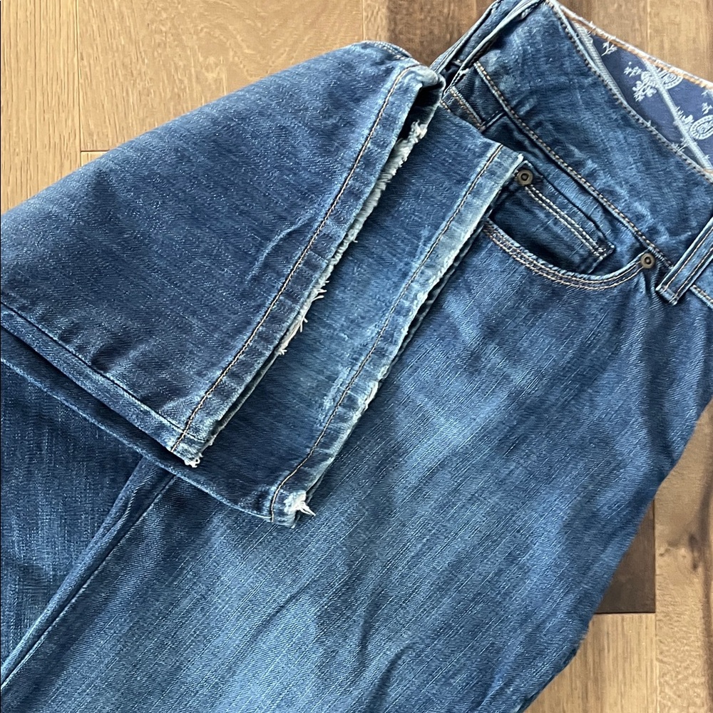 Gap Dark Blue Mid Rise Bootcut Jeans - Size 30R - Picture 9 of 10